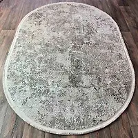 Ковер DECO (Турция) 1,6х2,3 овал 10134A GREY-GREY