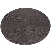Салфетка для стола полимер, 38х38 см, круглая, коричневая, Y6-2537 (326266)