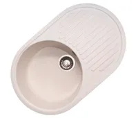 Мойка GranAlliance G-30   (725 х450мм) белая с сифоном