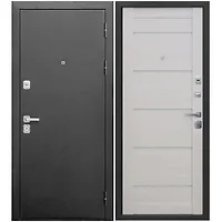 Дверь металлическая 9 см Ferroni Серебро Лиственница беж Царга NEW 860 правая (Россия)