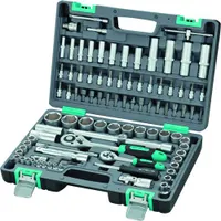 Набор инструмента, 1/2, 1/4", CrV, пласт.кейс, 94 предмета STELS 14106