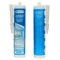Клей монтажный "Экспресс Декор" белый 300 мл. (12 шт)