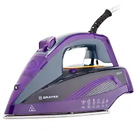 Утюг BRAYER 4001BR, 2600Вт, керамич., автоотключ., пар 140г/м, One temp, антикапля, спрей, самоот.