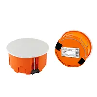 Распаячная коробка СП D80х40мм, крышка, пл. лапки, IP20, инд. штрихкод, TDM (SQ1403-1925)