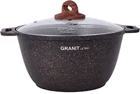 Кастрюля 3л со стекл. крышкой, АП линия "Granit ultra" (original) "Kukmara"  кго32а