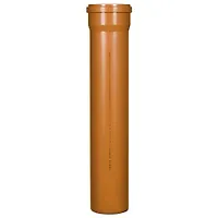 Труба канализационная наружная Tebo SN4 160x4,9х1000 (рыжая) RU-TB ПП