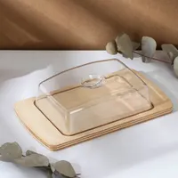 Масленка с крышкой, 19,5х11х5 см фанера арт.7769066 г.Екатеринбург