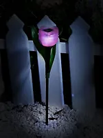 Светильник садовый на солнечной батарее USL-C-451/PT305 PINK TULIP (UL-00004276)