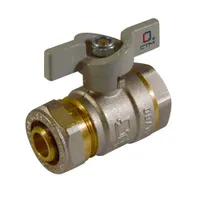 Кран шар. для воды 16x1/2" ц/г бабочка CTM СТАНДАРТ CWPF1216