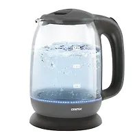 Чайник Centek CT-0034 (серый) <Vancouver> стекло, 1.8л, 2200Вт, внутренняя LED подсветка, кнопка