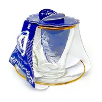 Чайная пара арт.2649-ГЗ4 "Перо"