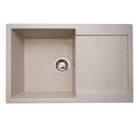 Мойка GranAlliance G-40   (765 х490мм) бежевая с сифоном