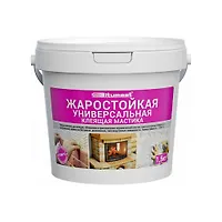 Жаростойкая универсальная клеящая мастика BITUMAST (1,5кг / пэ)