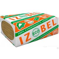 Минвата из Базальта" IZOBEL Л-25"(1200х600х100)4шт компрессия 40% плотн.25кг/м3