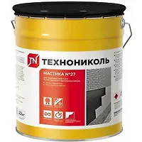 Мастика кровельная ТЕХНОНИКОЛЬ №27 (Техномаст) ведро 22 кг (код 351220)