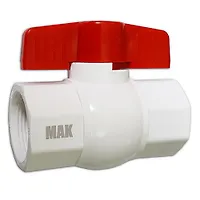 Кран шаровой  1 1/4" м/м ручка-бабочка полипропиленовый из АБС - пластика 476 MAK