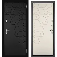COMFORT PP (Антрацит букле, МДФ Черный мат. 9Е-184,МДФ Эмаль молоко 9Е-184) 2050х960 правая 78кг