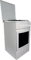 Газовая плита ПГ4-П RG24022W (217) (бел,крышка,полный г/к) "FLAMA"
