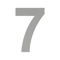 Цифра дверная Luxe "7" (75 мм) сатин хром нерж. сталь самоклеющаяся арт.20161 Нора-М