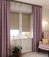 Мини ролета Legrand Фрост 98*175 бежево-серый