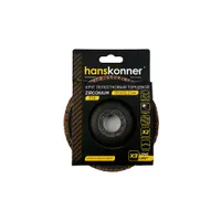 Круг зачистной лепестковый ЦИРКОНИЕВЫЙ Hanskonner 125х22 H9010-01-125x22-36ZTC зерно 36