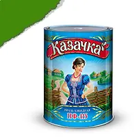 Эмаль ПФ-115 зеленая 0,9 кг. "КАЗАЧКА"