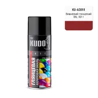 Эмаль универсальная акриловая RAL 3011 вишнёвая высокоглянцевая "КУДО" KU-A3011