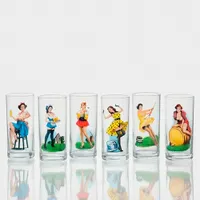 Стакан 300мл. 6шт. арт.148-Д "Pin-up girls"