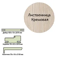 Коробка телескоп 3D-Line 70*28*2070 четв.42мм с уплот. крем.лиственница Леском