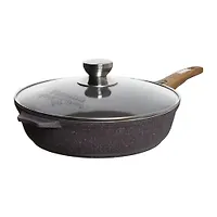 Сковорода 24см со съемной ручкой и стекл. крышкой АП "Premium" (violet) арт. с024904