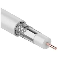 Кабель коаксиальный RG-6U высокого качества CADENA белый (100м)