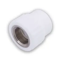 Муфта переходная с внутр. резьбой  25 x 1/2" (100/25) (Valfex) БЕЛАЯ