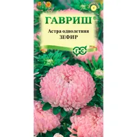 Астра Зефир, однолетняя (пионовидная нежно-розовая) 0,3 г "Гавриш"