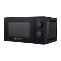 Микроволновая печь WILLMARK WMO-202MB (20л,700Вт,механич.ПУ,кнопка д/л откр.дверцы,6 ур.мощн,черная)