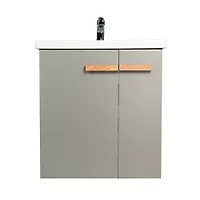 Тумба "Мюнхен" (под умыв. COMO 60) 2 ств подвесная хаки 430х560х620