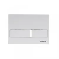 Инсталляция BERGES кнопка L4 Soft Touch БЕЛАЯ для скрытого монтажа унитаза NOVUM (040214)