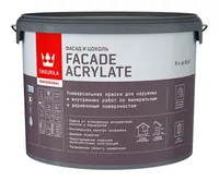 Краска фасадная FACADE Acrylate A гл/мат 9 л Tikkivala