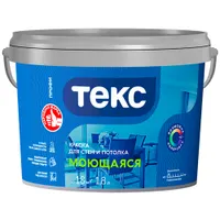 Краска В/Д МОЮЩАЯСЯ СУПЕРБЕЛАЯ 1,8л.(9 шт.) "Профи" ТЕКС