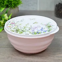 Миска Latina Homver 1,1л с крышкой с декором Цветущий луг 1116