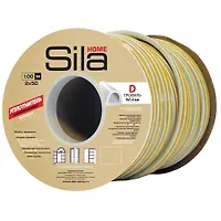 SILA Home D 100, уплотнитель самоклеящейся, бежевый 9*7.4мм