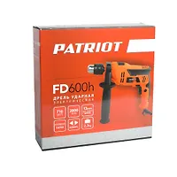 Дрель электрическая ударная PATRIOT FD 600h, с ударом, мощность 710Вт, 0-2800об/мин,44800 уд/мин, ма