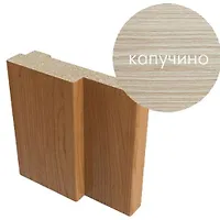 Коробочный брус Эко шпон 70*28*2070 с пазом под добор  УПЛ. Капучино Леском