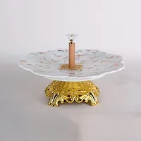 Блюдо на ножке с ручкой 26.5х26.5х16,5 см 5500