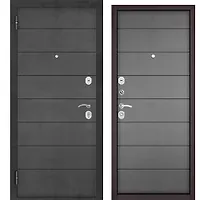 MEDIUM PP (Антрацит букле, МДФ Бетон темный 6Е-135, МДФ Бетон серый 6Е-135) 2050х860 левая 63.3кг