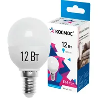 Светодиодная лампа КОСМОС GL45 12W 174-265V E14 4500K