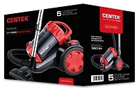 Пылесос Centek CT-2528 Red мультициклон, 2000/350Вт, стакан 1.5 л, телескоп. метал. труба