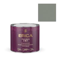Грунт-эмаль ERICA 3в1 по ржавчине алкидная МАТОВАЯ серая 1,8 кг