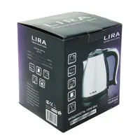 Чайник электрический LIRA LR 0111 (диск, нержавеющая сталь, объем 1,8 л/1500Вт)