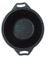 Кастрюля 3л со стекл. крышкой, АП линия "Granit ultra" (blue) "Kukmara"