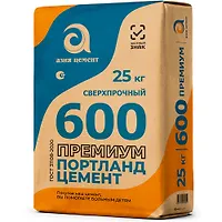 Цемент Азия Цемент 0 52,5Н (ГОСТ31108-2020) (М-600) 25кг (поддон 64 шт.) Premium